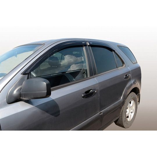 Corsar Дефлекторы окон на KIA Sorento I '02-09 кроссовер (накладные)