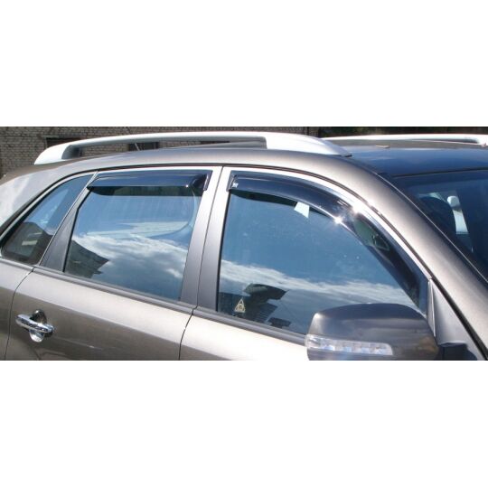 EGR Дефлекторы окон на KIA SORENTO II '09- (накладные) EGR Дефлекторы окон на KIA SORENTO II '09- (накладные)