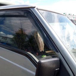 COBRA TUNING Дефлекторы окон на Mitsubishi Fuso Canter VI '93-02 (накладные)