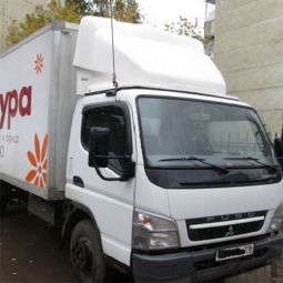 COBRA TUNING Дефлекторы окон на Mitsubishi Fuso Canter VIII '10- (накладные)