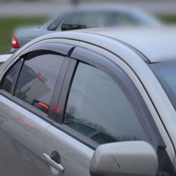 COBRA TUNING Дефлекторы окон на Mitsubishi Lancer X '07- хэтчбек (накладные) COBRA TUNING Дефлекторы окон на Mitsubishi Lancer X '07- хэтчбек (накладные)