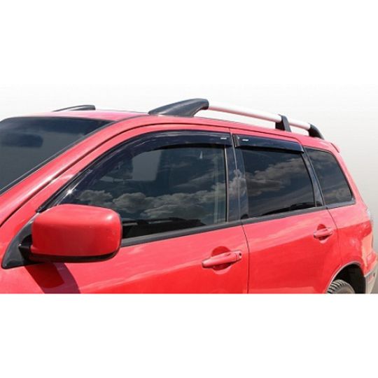 Corsar Дефлекторы окон на MITSUBISHI Outlander I '01-06 кроссовер (накладные) Corsar Дефлекторы окон на MITSUBISHI Outlander I '01-06 кроссовер (накладные)
