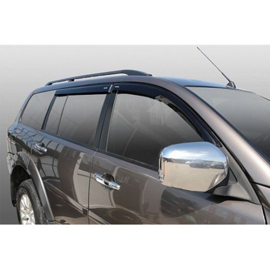 Corsar Дефлекторы окон на MITSUBISHI Pajero Sport II '08- внедорожник (накладные)