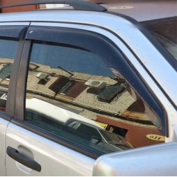 COBRA TUNING Дефлекторы окон на Mercedes-Benz C-Class (S202) '96-01 универсал (накладные)