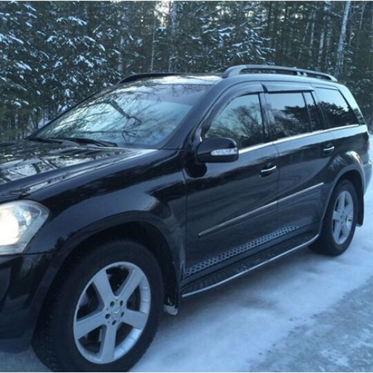 COBRA TUNING Дефлекторы окон на Mercedes-Benz GL-Class (X164) '06-12 (накладные) COBRA TUNING Дефлекторы окон на Mercedes-Benz GL-Class (X164) '06-12 (накладные)