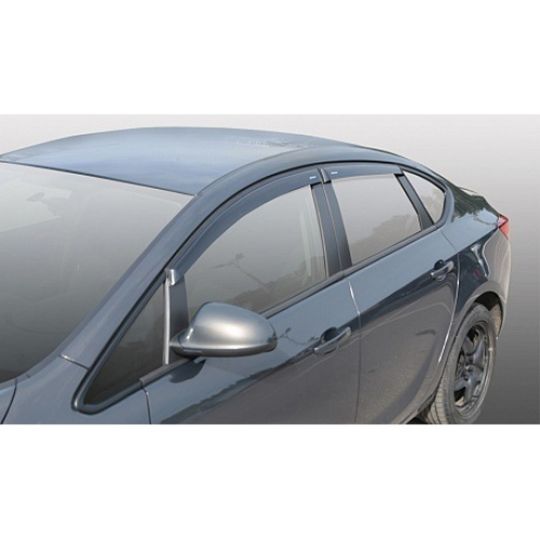 Azard Дефлекторы окон на Opel Astra J '12- седан (ПК, накладные) Azard Дефлекторы окон на Opel Astra J '12- седан (ПК, накладные)