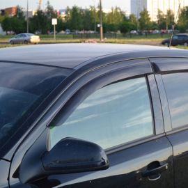 COBRA TUNING Дефлекторы окон на Opel Astra H '04-10 хэтчбек 5d (накладные)