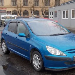 COBRA TUNING Дефлекторы окон на Peugeot 307 '01-08 хэтчбек 5d (накладные)