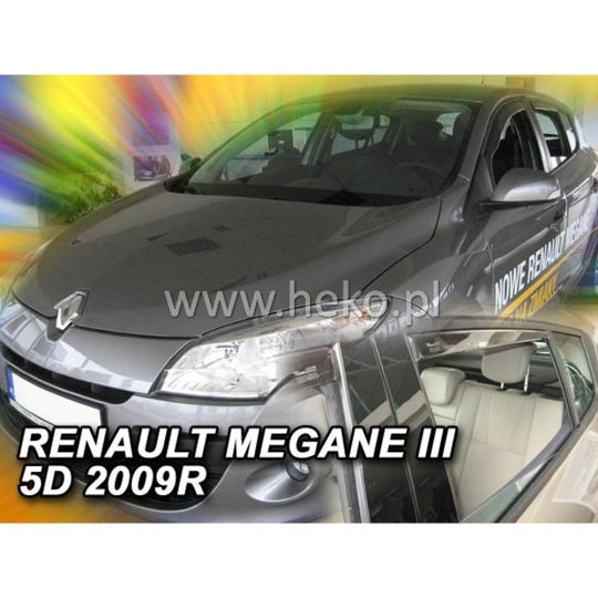 Team Heko Дефлекторы окон на Renault Megane III '08-15 хэтчбек 5d (вставные) Team Heko Дефлекторы окон на Renault Megane III '08-15 хэтчбек 5d (вставные)