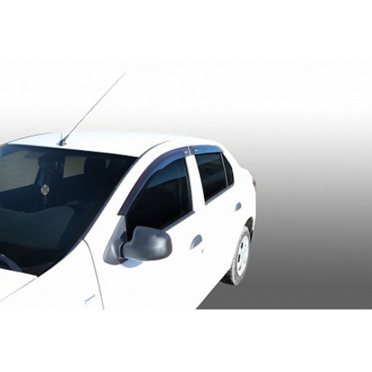Corsar Дефлекторы окон на RENAULT Logan II '13- / DACIA Logan  II '13- (накладные)