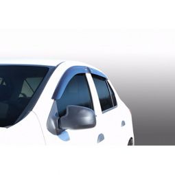Corsar Дефлекторы окон на RENAULT Logan II '13- / DACIA Logan  II '13- (накладные) Corsar Дефлекторы окон на RENAULT Logan II '13- / DACIA Logan  II '13- (накладные)