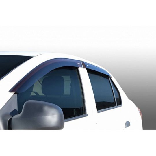 Corsar Дефлекторы окон на RENAULT Logan II '13- / DACIA Logan  II '13- (накладные)