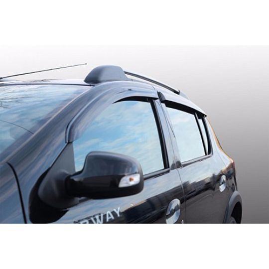 Corsar Дефлекторы окон на RENAULT Sandero II '13- хэтчбек (накладные) Corsar Дефлекторы окон на RENAULT Sandero II '13- хэтчбек (накладные)