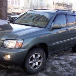 COBRA TUNING Дефлекторы окон на Toyota Highlander/Kluger I '00-08 (накладные)