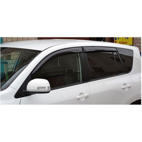 COBRA TUNING Дефлекторы окон на Toyota Rav4 III '05-12 5d (накладные) COBRA TUNING Дефлекторы окон на Toyota Rav4 III '05-12 5d (накладные)