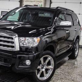 COBRA TUNING Дефлекторы окон на Toyota Sequoia II '08- 5d (накладные)