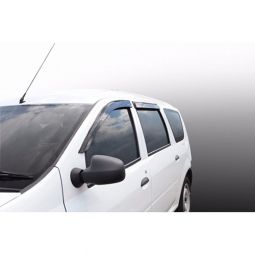 Azard Дефлекторы окон на Renault Logan MCV/Dacia  Logan MCV I '06-12 (ПК, накладные) Azard Дефлекторы окон на Renault Logan MCV/Dacia  Logan MCV I '06-12 (ПК, накладные)