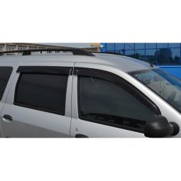 COBRA TUNING Дефлекторы окон на Renault Logan MCV/Dacia Logan MCV I '06-12 универсал (накладные) COBRA TUNING Дефлекторы окон на Renault Logan MCV/Dacia Logan MCV I '06-12 универсал (накладные)