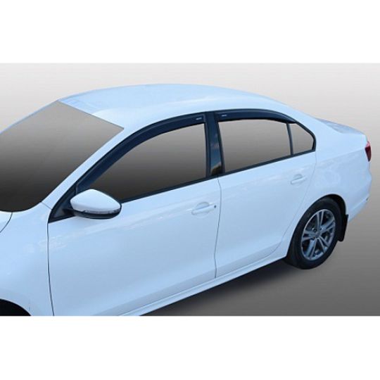 Corsar Дефлекторы окон на VOLKSWAGEN Jetta VI '10-17 седан (накладные) Corsar Дефлекторы окон на VOLKSWAGEN Jetta VI '10-17 седан (накладные)