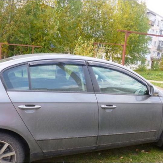 COBRA TUNING Дефлекторы окон на Volkswagen Passat B7 '10- седан (накладные)