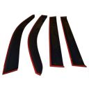 COBRA TUNING Дефлекторы окон на ВАЗ 2110, 2112 седан (широкие, накладные)