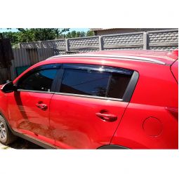 ANV air Дефлекторы окон на Kia Sportage III '10-15 внедорожник (накладные)