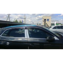 COBRA TUNING Дефлекторы окон на Audi Q5 II '17- 5d (накладные)