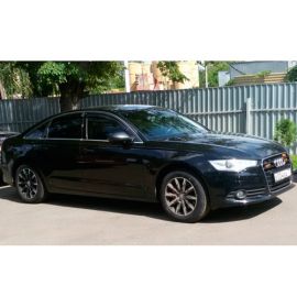 COBRA TUNING Дефлекторы окон на Audi A6 C7 '11- седан (накладные)