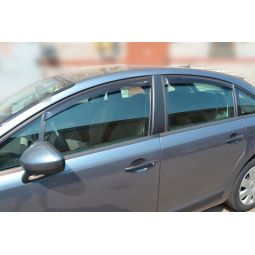 COBRA TUNING Дефлекторы окон на Citroen C4 I '04-10 хэтчбек 5d (накладные)