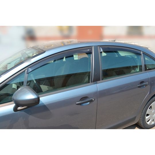 COBRA TUNING Дефлекторы окон на Citroen C4 I '04-10 хэтчбек 5d (накладные)