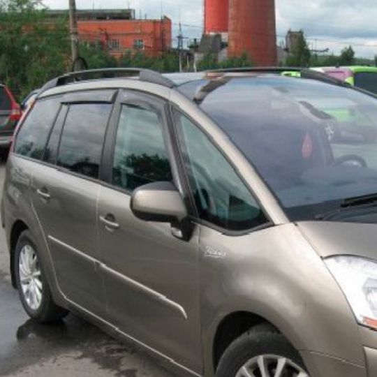 COBRA TUNING Дефлекторы окон на Citroen C4 Grand Picasso I '06-13 (накладные) COBRA TUNING Дефлекторы окон на Citroen C4 Grand Picasso I '06-13 (накладные)