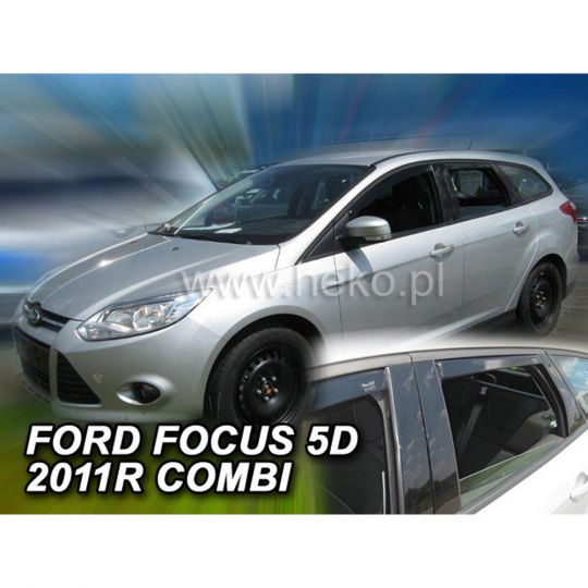 Team Heko Дефлекторы окон на Ford Focus III '11- универсал (вставные) Team Heko Дефлекторы окон на Ford Focus III '11- универсал (вставные)