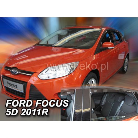 Team Heko Дефлекторы окон на Ford Focus III '11- седан (вставные) Team Heko Дефлекторы окон на Ford Focus III '11- седан (вставные)