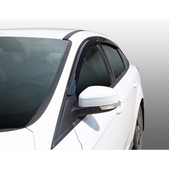 Azard Дефлекторы окон на Ford Focus III '11- седан (ПК, накладные) Azard Дефлекторы окон на Ford Focus III '11- седан (ПК, накладные)