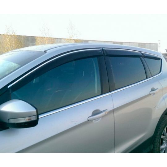 COBRA TUNING Дефлекторы окон на Ford Kuga II '13- 6 шт. (накладные) COBRA TUNING Дефлекторы окон на Ford Kuga II '13- 6 шт. (накладные)