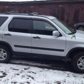 COBRA TUNING Дефлекторы окон на Honda CR-V II '01-06 (накладные)