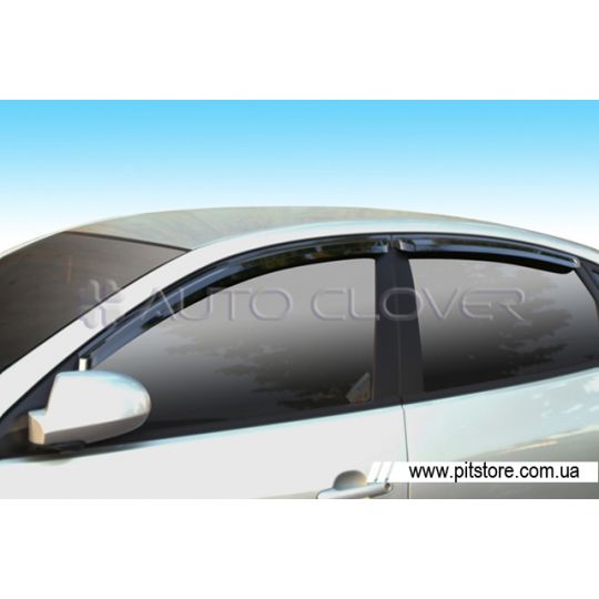 Auto Clover Дефлекторы окон на HYUNDAI ELANTRA IV '06-10 (накладные) Auto Clover Дефлекторы окон на HYUNDAI ELANTRA IV '06-10 (накладные)