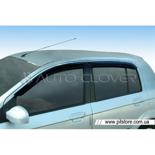 Auto Clover Дефлекторы окон на HYUNDAI GETZ '02-11 (накладные) Auto Clover Дефлекторы окон на HYUNDAI GETZ '02-11 (накладные)