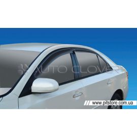 Auto Clover Дефлекторы окон на HYUNDAI SONATA V '05-10 (накладные)