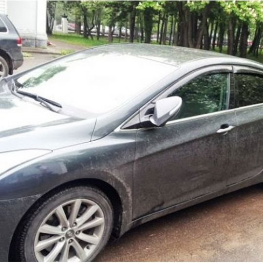 COBRA TUNING Дефлекторы окон на Hyundai i40 '11- седан (накладные) COBRA TUNING Дефлекторы окон на Hyundai i40 '11- седан (накладные)