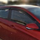 COBRA TUNING Дефлекторы окон на Hyundai Accent IV '10-17 хэтчбек (накладные)