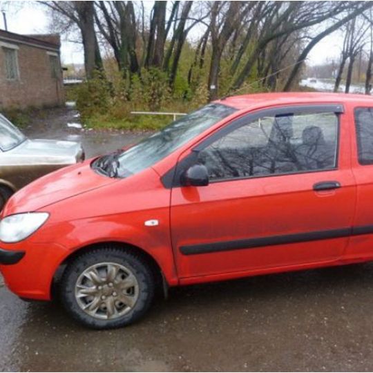 COBRA TUNING Дефлекторы окон на Hyundai Getz '02-11 хэтчбек 3d (накладные)