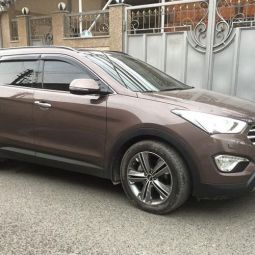 COBRA TUNING Дефлекторы окон на Hyundai Grand Santa Fe '12- (накладные) COBRA TUNING Дефлекторы окон на Hyundai Grand Santa Fe '12- (накладные)