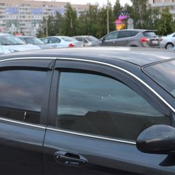 COBRA TUNING Дефлекторы окон на Hyundai Sonata IV '98-04 седан (накладные) COBRA TUNING Дефлекторы окон на Hyundai Sonata IV '98-04 седан (накладные)