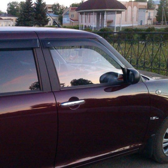 COBRA TUNING Дефлекторы окон на Lifan 320/Smily '08- (накладные)