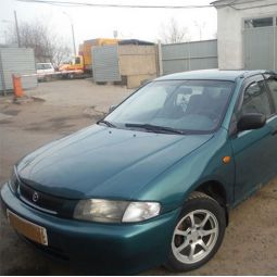 COBRA TUNING Дефлекторы окон на Mazda 323 (BA, BH) '94-97 седан (накладные)