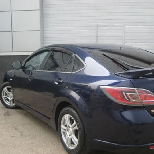 COBRA TUNING Дефлекторы окон на Mazda 6 (GH) '08-12 хэтчбек 5d (накладные) COBRA TUNING Дефлекторы окон на Mazda 6 (GH) '08-12 хэтчбек 5d (накладные)