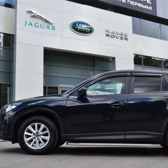 COBRA TUNING Дефлекторы окон на Mazda CX-5 I '12-17 (накладные)