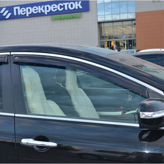 COBRA TUNING Дефлекторы окон на Mazda CX-7 '06-12 (накладные) COBRA TUNING Дефлекторы окон на Mazda CX-7 '06-12 (накладные)