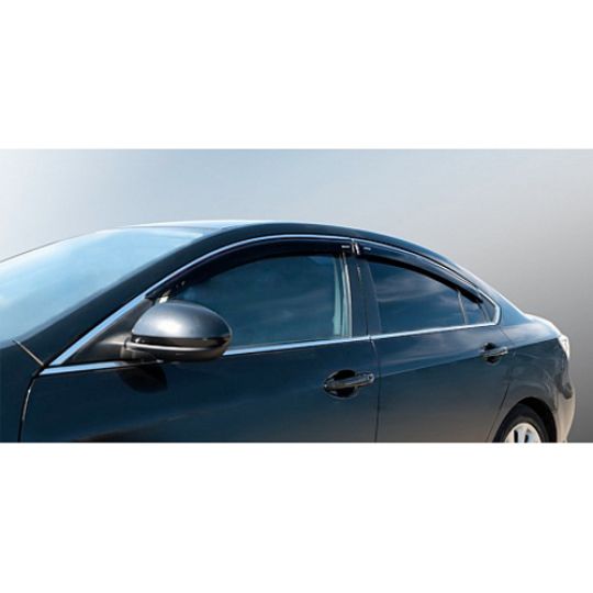 Corsar Дефлекторы окон на MAZDA 6 (GH) '08-12 седан (накладные) Corsar Дефлекторы окон на MAZDA 6 (GH) '08-12 седан (накладные)